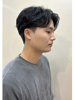 毛流れセンターパート