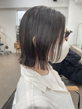 ユノ(juno) 【中目黒】オリーブグレージュボブ☆透明感カラー/大人ボブ