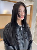 ダークブルージュ×姫カットレイヤー