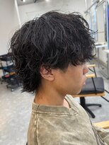 フゥ 宇都宮(FeU) 栃木メンズパーマメンズカットセンターパートメンズマッシュ緩め