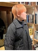 マッシュウルフ/ショートウルフ/オレンジベージュ
