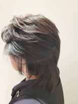 松本平太郎美容室 国立店 ミディアムレイヤー×ポイントパーマ×イノアカラー