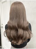 ★デジタルパーマミニウルフチェリーブラウンホワイトグレージュ