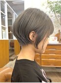 グレージュショート