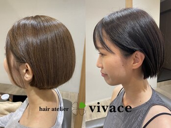 ヘア アトリエ ヴィヴァーチェ(hair atelier Vivace)の写真/東灘で“ショートカット”が得意なサロン。小顔シルエットと大人の品を引き出す上質ショート