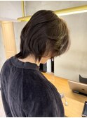 ベリーショート/ダークアッシュ/ニュアンスパーマ/韓国マッシュ