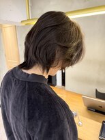 ローレン(LOREN)&nbsp;ベリーショート/ダークアッシュ/ニュアンスパーマ/韓国マッシュ