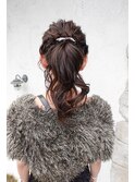 ヘアセット×ポニーテール