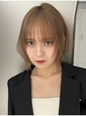 ボブディオリーブベージュ髪質改善縮毛矯正フェイスレイヤー