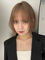 サンドイエナ 横浜店(sand yena)&nbsp;ボブディオリーブベージュ髪質改善縮毛矯正フェイスレイヤー