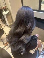 ダブル(W)&nbsp;ロングレイヤー/シアーグレージュ/透明感カラー/レイヤーカット