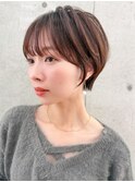ショート/ショートボブ/顔周り/縮毛矯正/小顔/立川