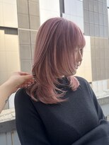 エイト プラット 渋谷2号店(EIGHT plat)&nbsp;ペールピンク　レイヤーカット　2/24