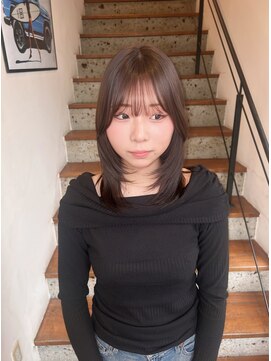 シュガー 盛岡(SUGAR) ◯ブリーチなしダブルカラー　大人グレージュ　レイヤーカット◯