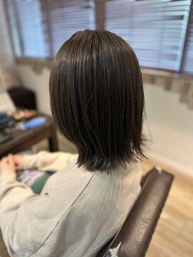 ヘア カンパニー トワ 千葉店(TOWA) 外はねオリーブベージュ!!