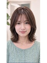 ヘアアトリエ ナイン(hair atelier nine)&nbsp;ミルクティーブロンド/ダークブルー/デジタルパーマ/福島市