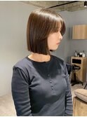 大分ショートボブ顔周りレイヤーカット髪質改善カラー
