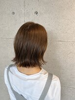 ラフ(LAF.)&nbsp;ナチュラルブラウン外ハネミディボブ