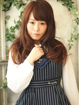 モニカ 横須賀中央店(Monica) 重ためバングでロングスタイル
