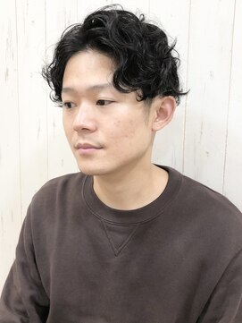 ハレ(HALE) 【HALE銀座】大人パーマ×前下がりショート×かき上げヘア