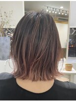 ガーデン バイ イル(GARDEN by illu Co.Ltd)&nbsp;切りっぱなしロブ×ピンクベージュ