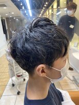 クオリス 上板橋店(QUALIS)&nbsp;ショートマッシュ束感セットスタイル【流しバング×刈り上げ】