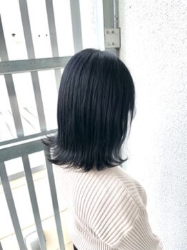 カプア 仙台駅前店(Kapua) 10代20代30代◎大人可愛い暗髪アッシュブラック外ハネボブ