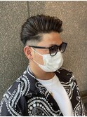 外国人風ポンパドール