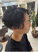 波ウェーブパーマ