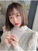 【salon de MiLK 原宿】アッシュベージュボブ