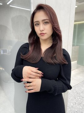 ロンド マーレ 天神大名店(Lond mare) 韓国ヘア　韓国風ヘア　くびれ巻き　顔まわりカット　レイヤー