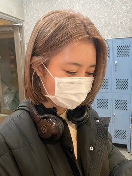 サンクプロジェクト(cinq PROJECT) ダブルカラーインナーカラーミルクティーベージュローライト韓国