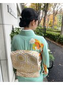 着物 振袖 袴 着付 広尾 表参道