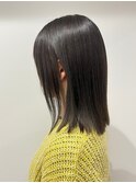 ストレートミディアムボブ　レイヤーカット