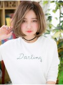 かきあげバングイヤリングカラー小顔ミニボブc5戸頭20代30代40代