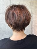 40代50代髪型　大人無造作レイヤーボブ。