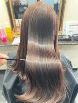 アイズ 本厚木(AIZU)&nbsp;髪質改善カラー　ピンクブラウン