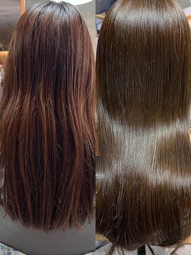 アイノアシェール 西宮(AInoa Cher) 驚きの変化!髪質改善ビフォーアフター