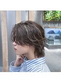 ハイライトフェザーパーマ