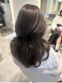 ブリーチなし赤み消しオリーブグレージュ【自由が丘】