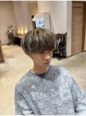 無造作マッシュ×ハイライト