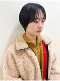 【morio札幌】札幌ショート　大人かわいい黒髪マッシュショート