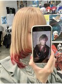 刀ミュ 肥前忠広 ケアブリーチ 裾カラー エンドカラー レイヤー