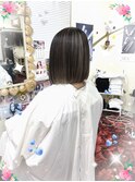 #アンブレラカラー#2ブリーチ#ハイライト#ホワイトアッシュ