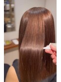 美髪矯正 髪質改善 艶髪 透明感カラー＠20代30代40代50代