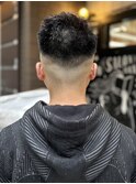 フェードスキンバズカットブリーチオリーブグレージュ刈り上げ
