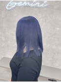 くびれヘアアプリコットオレンジハイライトカラー大津瀬田