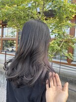 エムサロン 前橋川原(emusalon)&nbsp;グレーグラデーション×ラベンダーインナーカラー