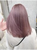 くびれヘアアプリコットオレンジハイライトカラーブルーカラー