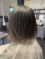 ムード マグ レーベル 南松本(MOOD Mag Label)&nbsp;秋色ハイライト×艶髪ミルクティーベージュ20代30代